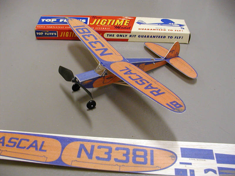 FF Model Airplane Plans Midwest JABBERWOCK II 31-3/4" Rubber-Powered 