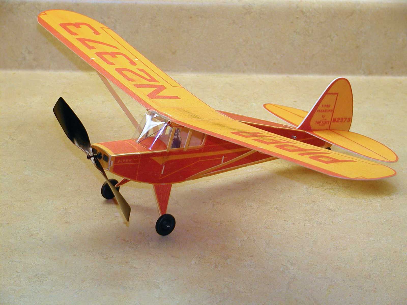 Comet Model Airplane Plans : TAYLORCRAFT 54" Scale Rubber Powered FF 